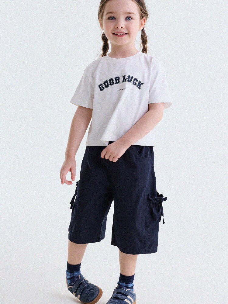 Ribbon Detail Cropped Pants リボン ハーフパンツ【mh0013179】