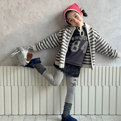 -裏起毛レギンス 星スタープリント 無地 暖かスパッツ ロングパンツ【mh0011406】 - mamahalo shop - レギンスパンツ -  べビー服 - 子供服 - 男の子 - 女の子