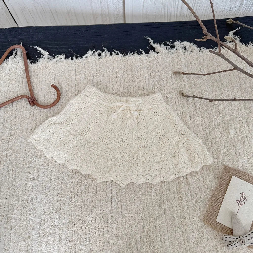 -クロシェ編みフリルニットンツインスカート【mh0011144】 - mamahalo shop - スカート -  べビー服 - 子供服 - 男の子 - 女の子