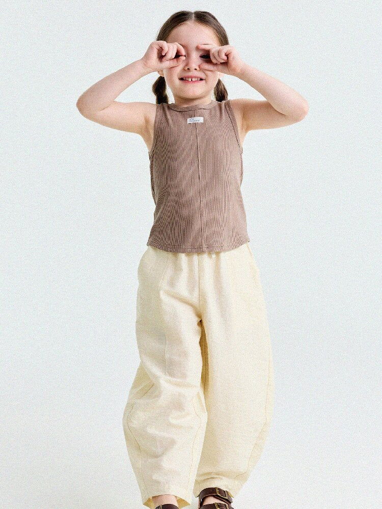 Ribbed Cotton Tank Top センターシーム ノースリーブトップス【mh0013190】
