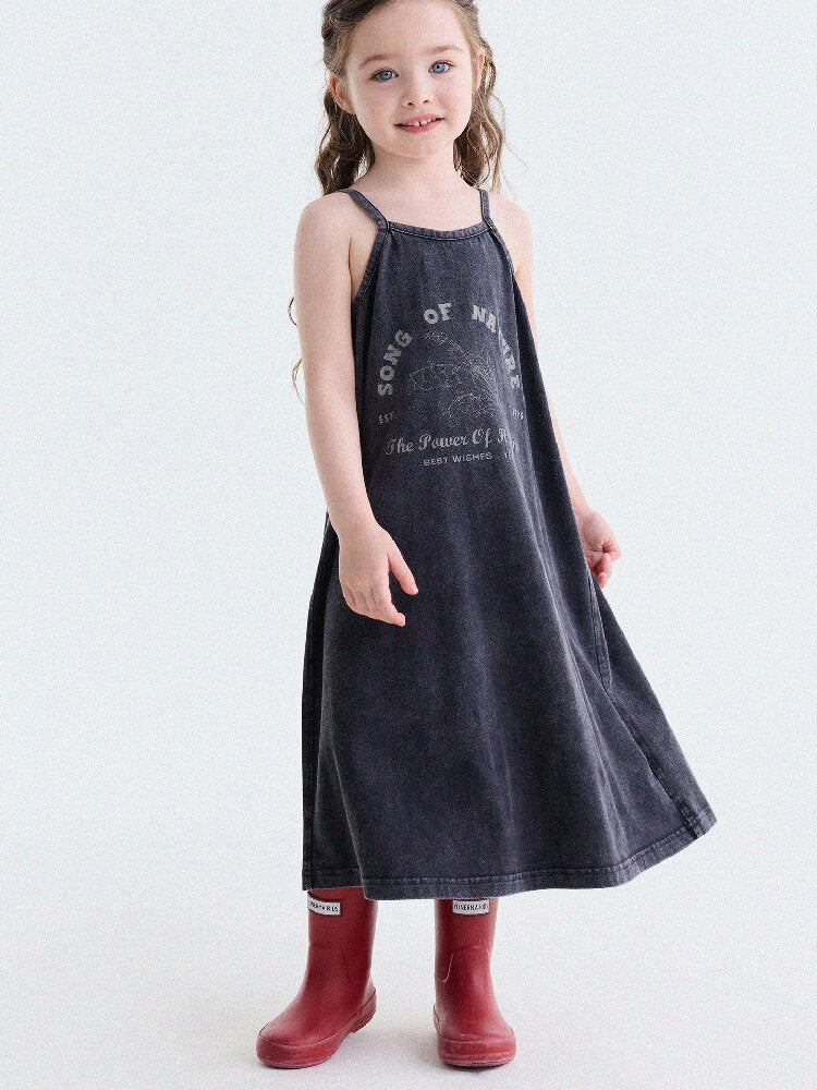 Vintage Printed Cotton Sundress ラッフル キャミソールワンピース【mh0013201】