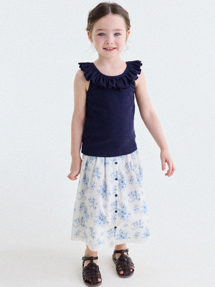 French Floral Lace Cotton Skirt レース ショートスカート【mh0013204】