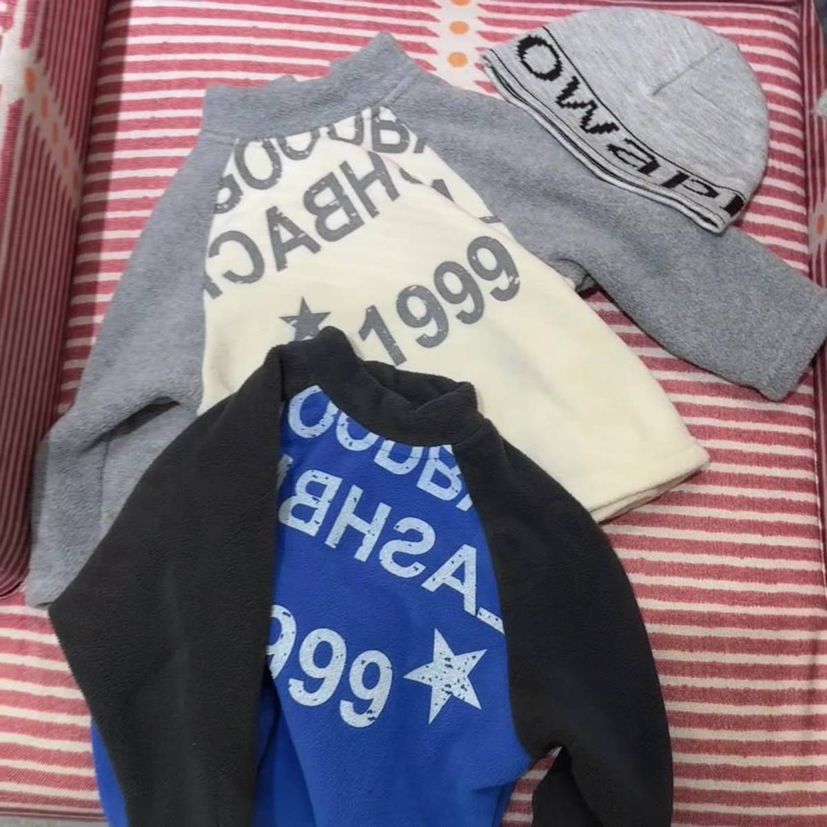 -長袖Tシャツ フリース素材 ラグラン袖 プリントロゴ ハイネック【mh0011410】 - mamahalo shop - 長袖Tシャツ -  べビー服 - 子供服 - 男の子 - 女の子