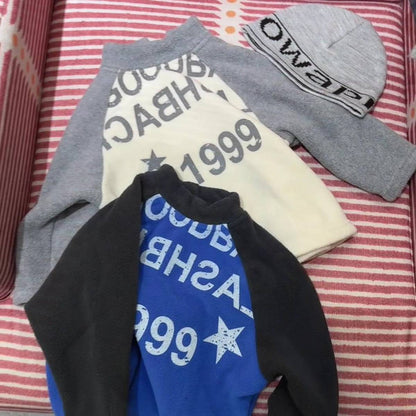 -長袖Tシャツ フリース素材 ラグラン袖 プリントロゴ ハイネック【mh0011410】 - mamahalo shop - 長袖Tシャツ -  べビー服 - 子供服 - 男の子 - 女の子