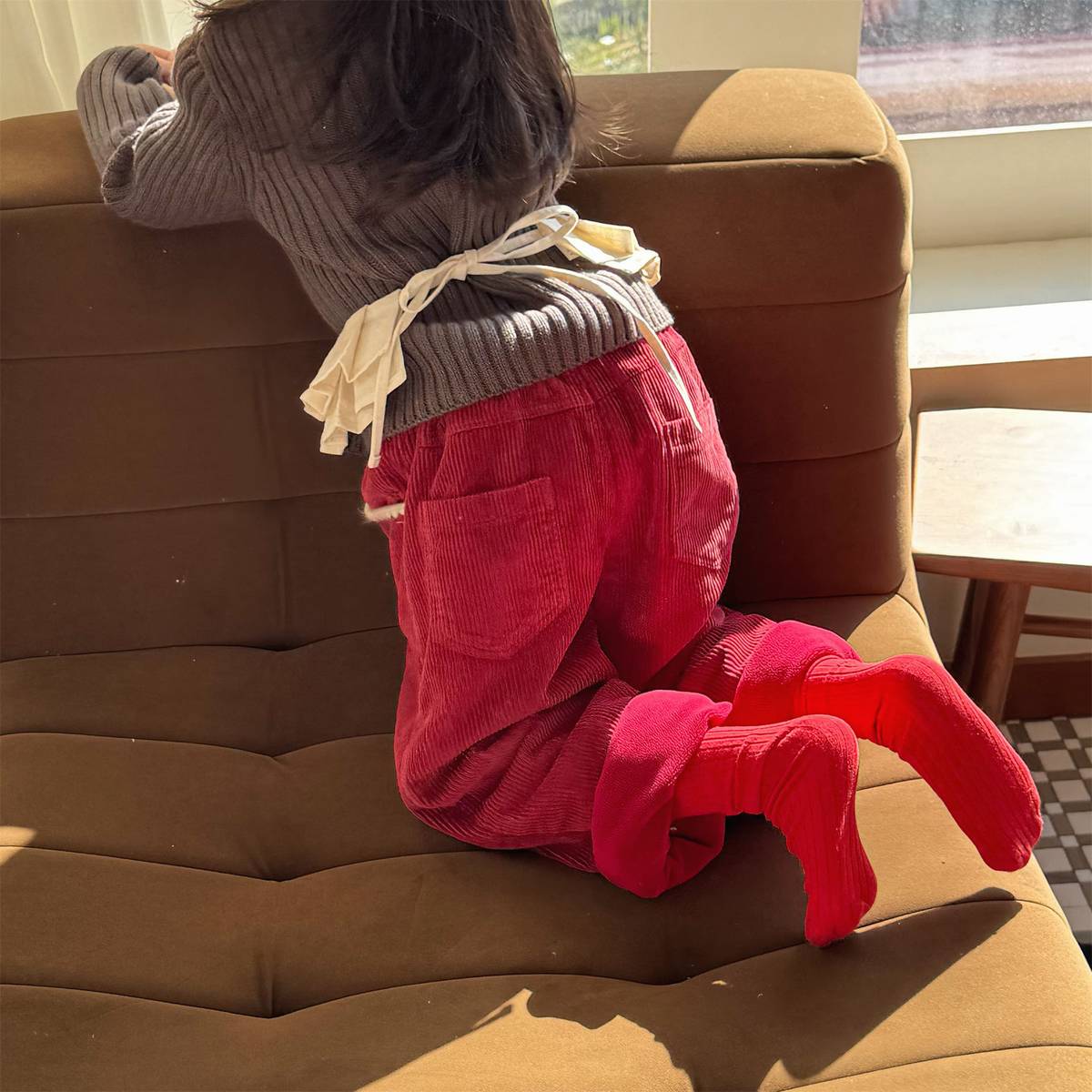 -コーデュロイロングパンツ 裏起毛 暖か長ズボン コットン素材【mh0011415】 - mamahalo shop - ロングパンツ・スウェットパンツ -  べビー服 - 子供服 - 男の子 - 女の子