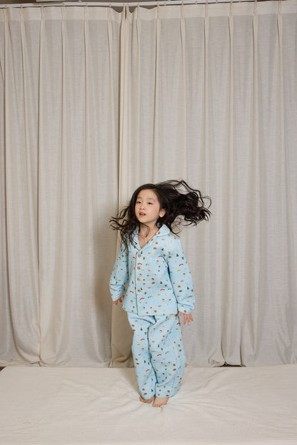 yummy&rocky | Cotton Embroidery Print Home Set コットン刺繍プリントルームウェア【mh0020096】