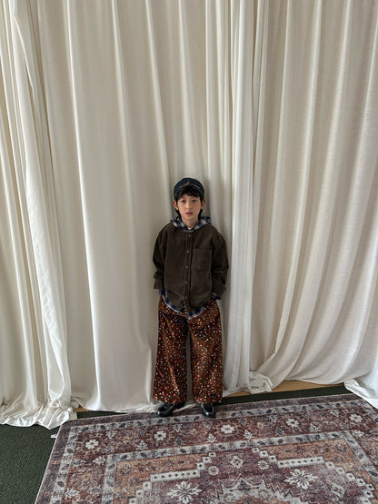 yummy&rocky | Cotton Corduroy Patchwork Jacket コーデュロイ配色切替フードジャケット【mh0020100】