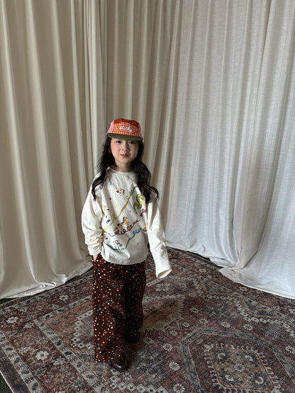 yummy&rocky | Star Print Cotton Corduroy Pants 星柄コーデュロイストレートパンツ【mh0020101】