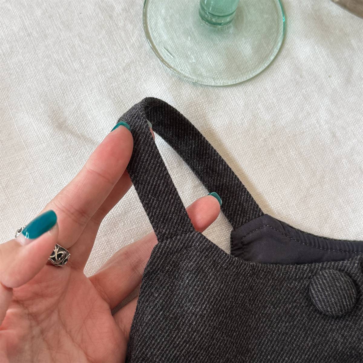 -キャミソールトップス+スカートセットアップ 2点セット ウール調素材【mh0011413】 - mamahalo shop - ノースリーブセットアップ -  べビー服 - 子供服 - 男の子 - 女の子