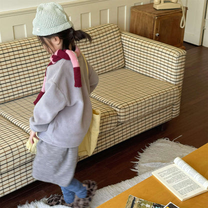 長袖フリーススウェット プリント トレーナー ゆるシルエット【mh0011435】