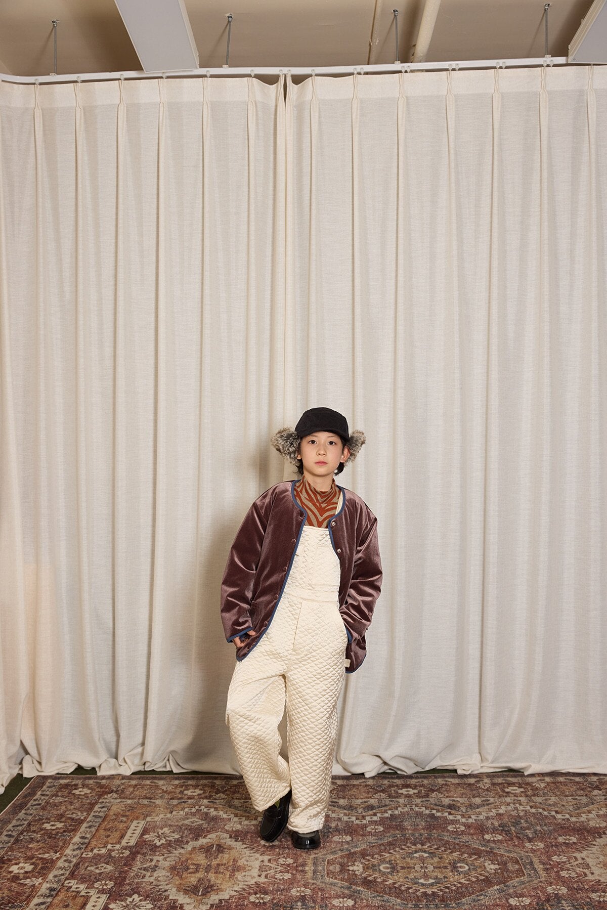 yummy&amp;rocky | Imported Quilted Cotton Warm Bib Pants [mh0020095]