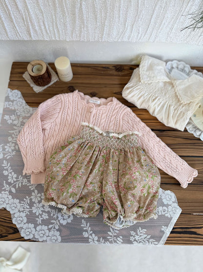 Lace Floral Lantern Shorts レース付花柄ランタンショーツ【mh0012114】