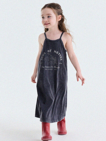 Vintage Printed Cotton Sundress ラッフル キャミソールワンピース【mh0013201】