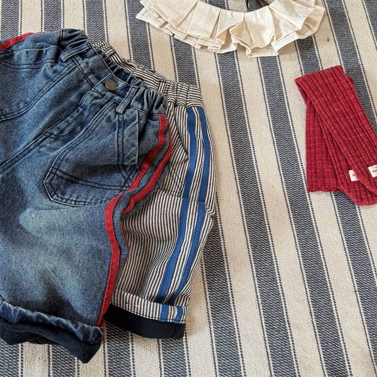 -デニムロングパンツ 裏キルティング 中綿入り ジーンズ 長ズボン【mh0011403】 - mamahalo shop - ロングパンツ・スウェットパンツ -  べビー服 - 子供服 - 男の子 - 女の子