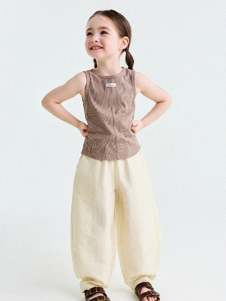 Ribbed Cotton Tank Top センターシーム ノースリーブトップス【mh0013190】