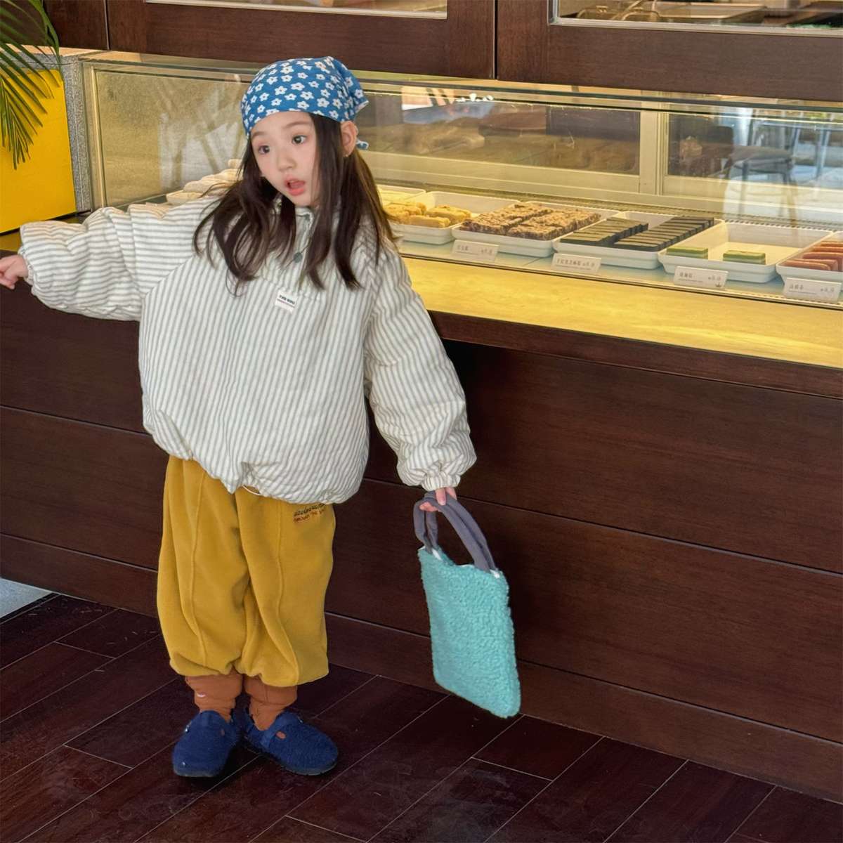 -フリーススウェットパンツ ルーズシルエット あったか長ズボン【mh0011423】 - mamahalo shop - ロングパンツ・スウェットパンツ -  べビー服 - 子供服 - 男の子 - 女の子