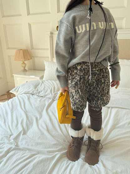 ショートパンツ レオパード柄 ウエストゴム ボトムス【mh0011454】