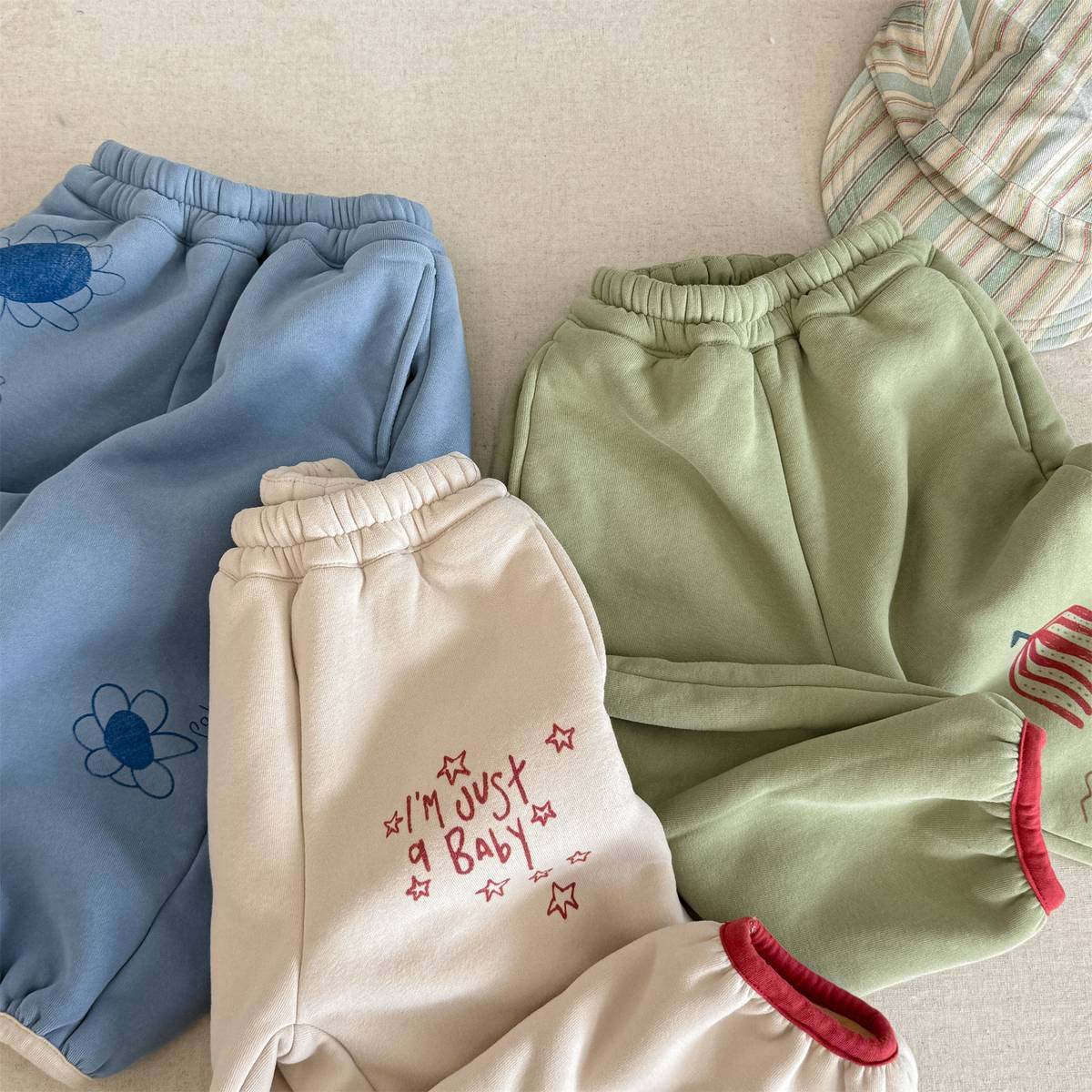 -裏起毛スウェットパンツ ロングパンツ 暖か長ズボン カジュアル【mh0011405】 - mamahalo shop - ロングパンツ・スウェットパンツ -  べビー服 - 子供服 - 男の子 - 女の子