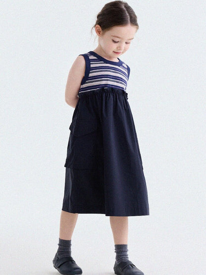 Cargo Pocket Cotton Dress ワークテイスト ノースリーブワンピース【mh0013195】