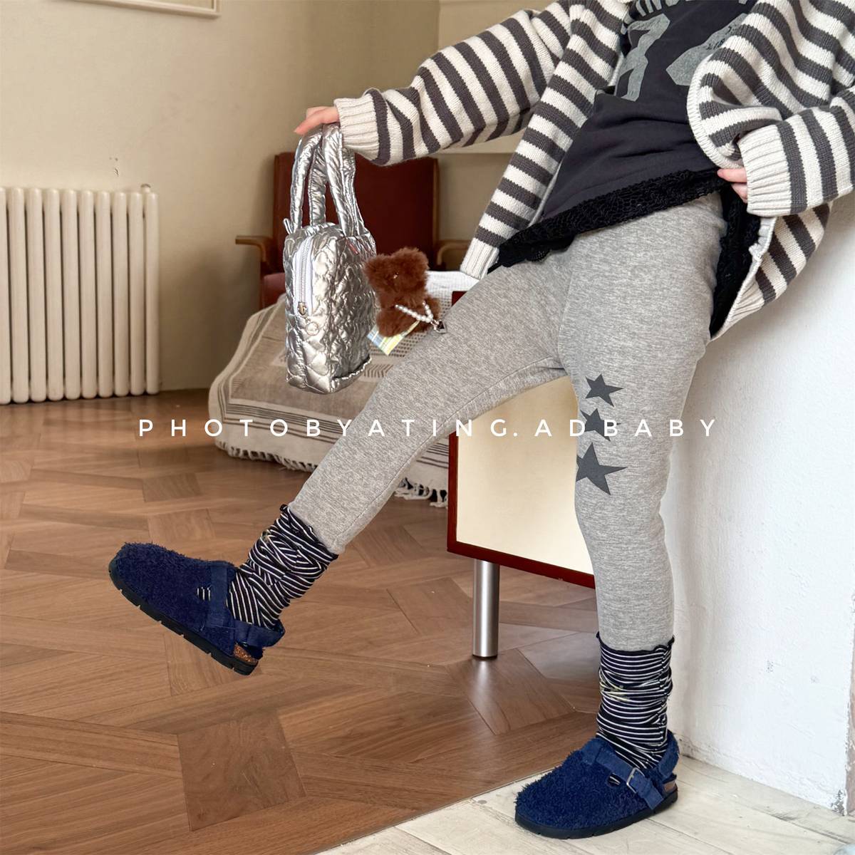 -裏起毛レギンス 星スタープリント 無地 暖かスパッツ ロングパンツ【mh0011406】 - mamahalo shop - レギンスパンツ -  べビー服 - 子供服 - 男の子 - 女の子