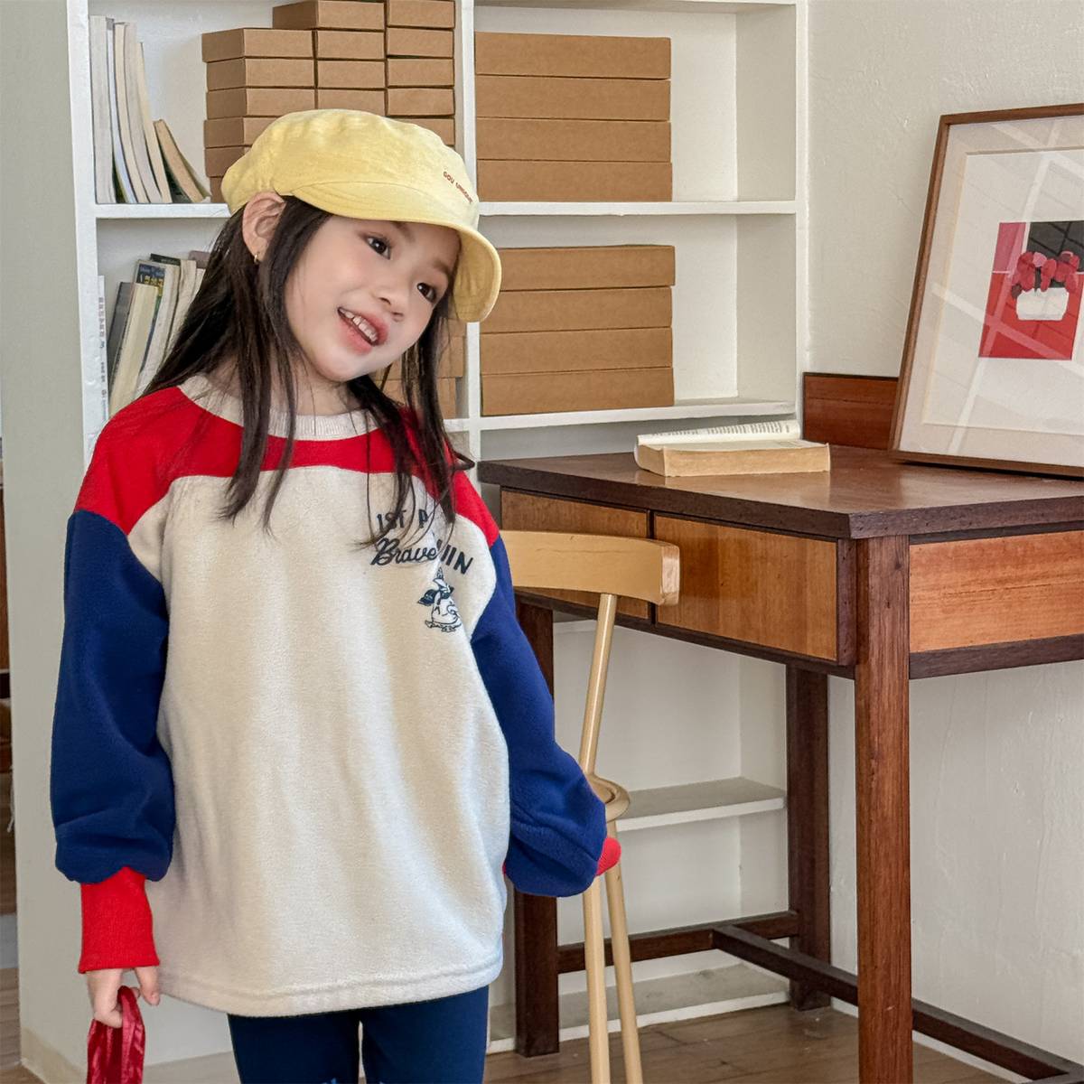 -長袖スウェット プルオーバー フリース素材 カジュアルトップス【mh0011401】 - mamahalo shop - トレーナー・フーディ -  べビー服 - 子供服 - 男の子 - 女の子