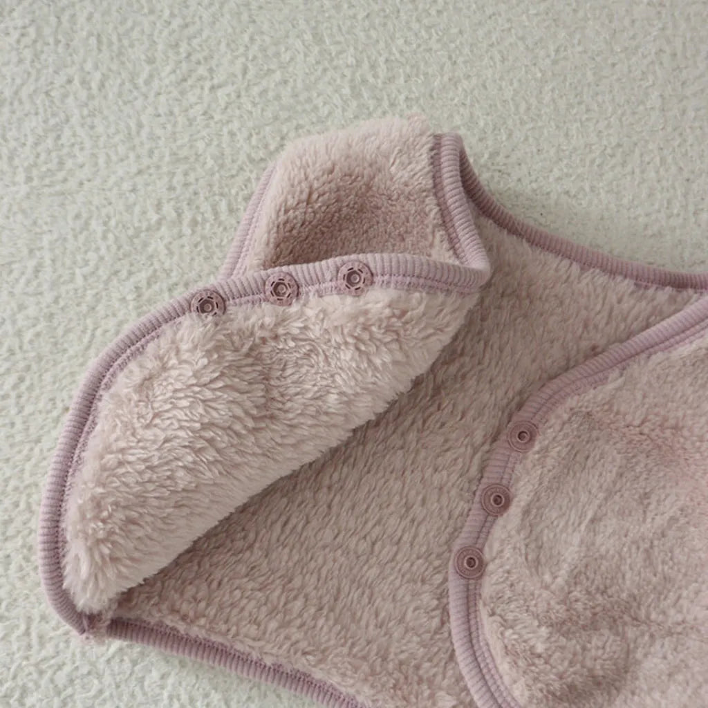 -バイピングシンプルフリース前あきベスト【mh0011200】 - mamahalo shop - ベスト -  べビー服 - 子供服 - 男の子 - 女の子