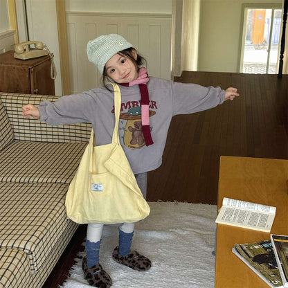 長袖フリーススウェット プリント トレーナー ゆるシルエット【mh0011435】