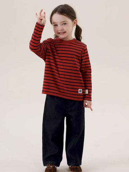 -シンプルベーシックストレートデニムパンツ【mh0011298】 - mamahalo shop - デニムパンツ -  べビー服 - 子供服 - 男の子 - 女の子