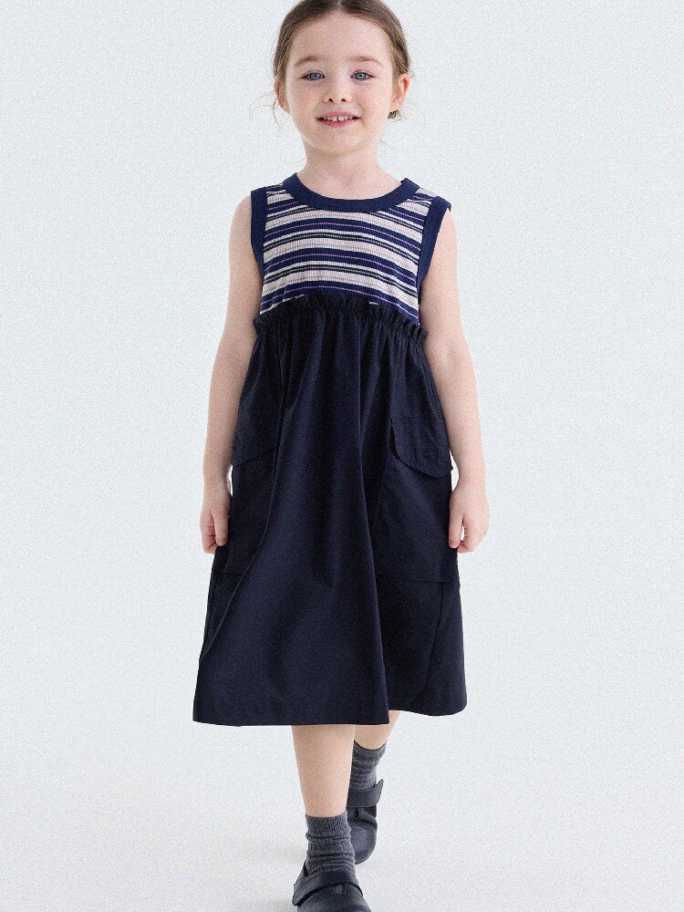 Cargo Pocket Cotton Dress ワークテイスト ノースリーブワンピース【mh0013195】