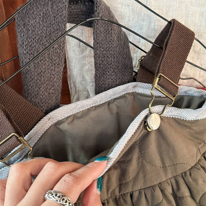 -キルティング サロペットスカート ジャンパースカート 中綿入り【mh0011419】 - mamahalo shop - ノースリーブワンピース -  べビー服 - 子供服 - 男の子 - 女の子