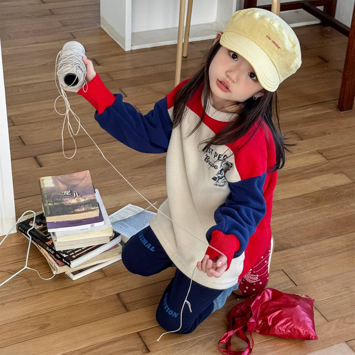 -長袖スウェット プルオーバー フリース素材 カジュアルトップス【mh0011401】 - mamahalo shop - トレーナー・フーディ -  べビー服 - 子供服 - 男の子 - 女の子