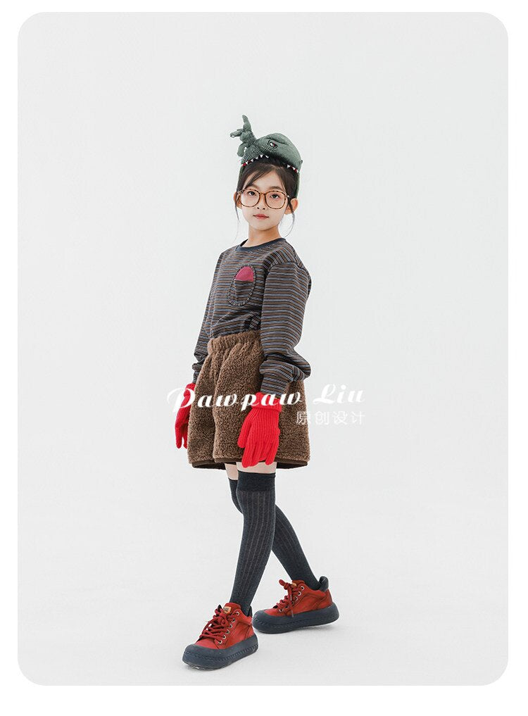 Pawpaw Liu | Faux Lamb Fleece Shorts フェイク ラムフリース ショートパンツ【mh0020089】