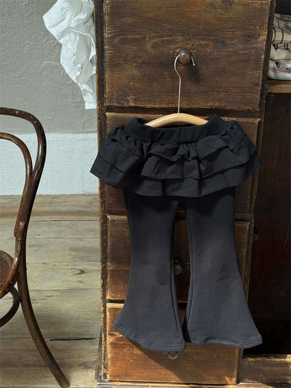 -裏起毛ニットフレアパンツ 防寒あったかベルボトムパンツ【mh0011439】 - mamahalo shop - レギンスパンツ -  べビー服 - 子供服 - 男の子 - 女の子