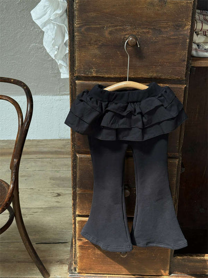 -裏起毛ニットフレアパンツ 防寒あったかベルボトムパンツ【mh0011439】 - mamahalo shop - レギンスパンツ -  べビー服 - 子供服 - 男の子 - 女の子