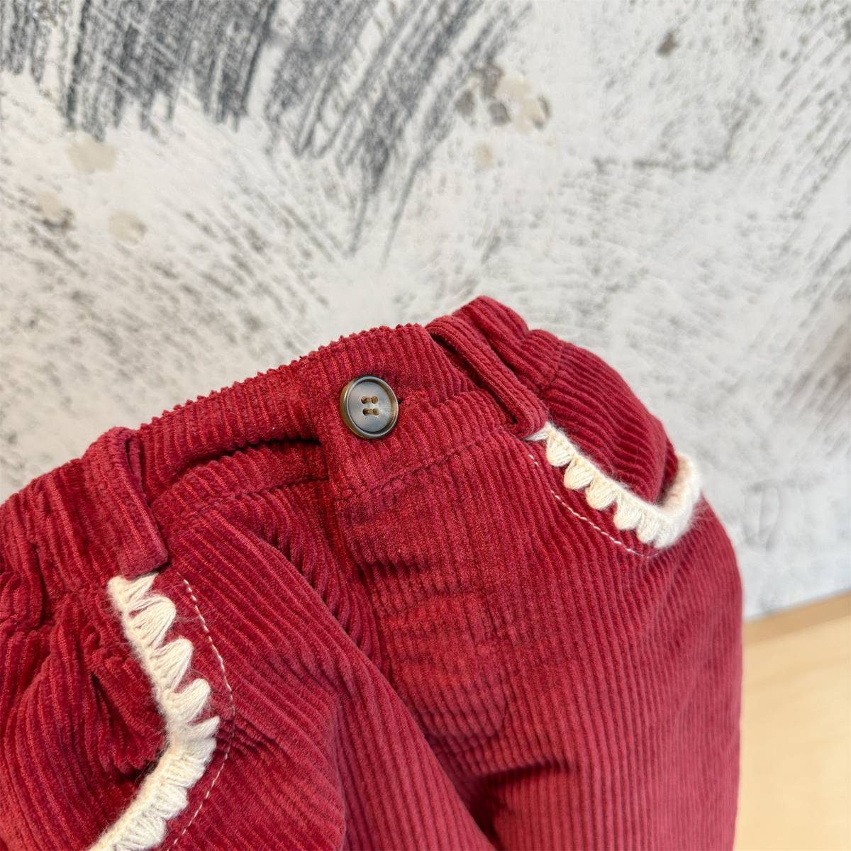 -コーデュロイロングパンツ 裏起毛 暖か長ズボン コットン素材【mh0011415】 - mamahalo shop - ロングパンツ・スウェットパンツ -  べビー服 - 子供服 - 男の子 - 女の子