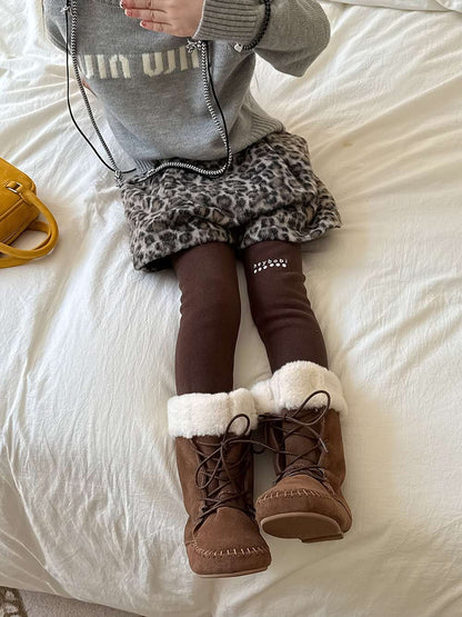 ショートパンツ レオパード柄 ウエストゴム ボトムス【mh0011454】