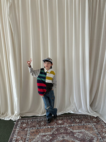 yummy&rocky | Embroidered Ripped Heavy Jeans 刺繍クラッシュ加工ヘビーデニム【mh0020107】