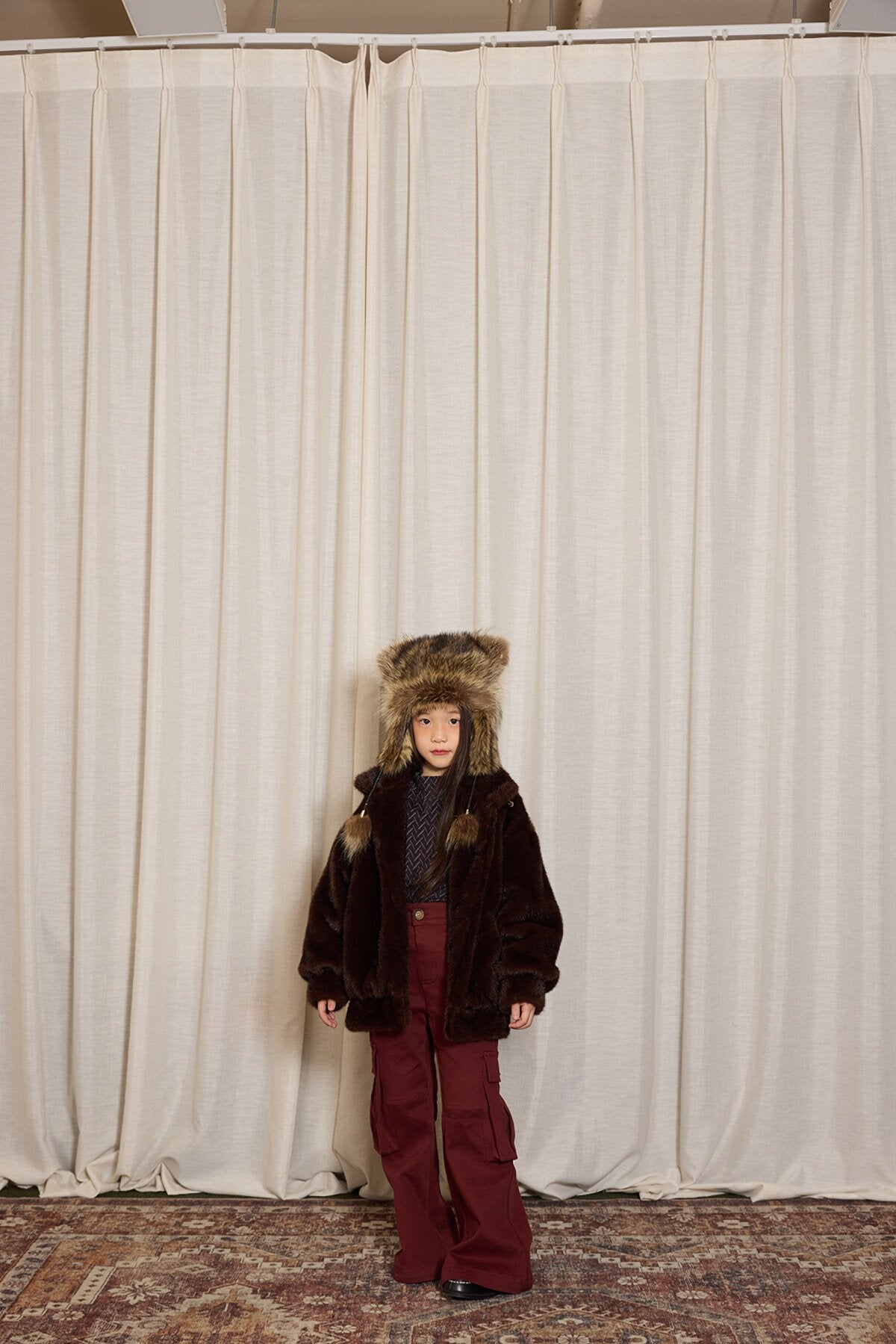 yummy&rocky | Thickened Brushed Denim Cargo Pants 裏起毛デニムカーゴベルボトム【mh0020094】