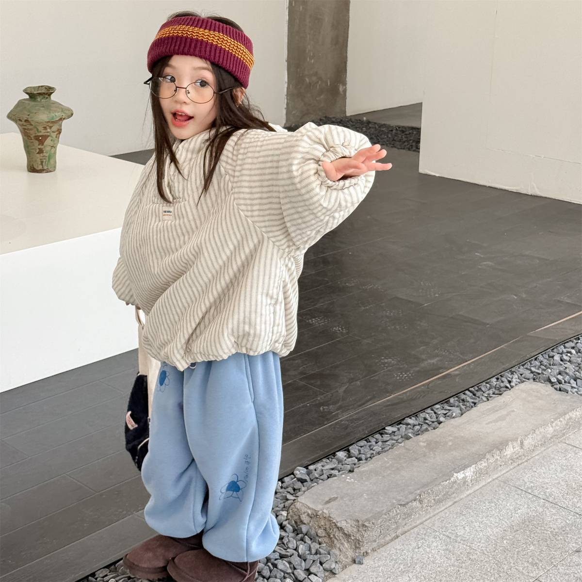 -裏起毛スウェットパンツ ロングパンツ 暖か長ズボン カジュアル【mh0011405】 - mamahalo shop - ロングパンツ・スウェットパンツ -  べビー服 - 子供服 - 男の子 - 女の子