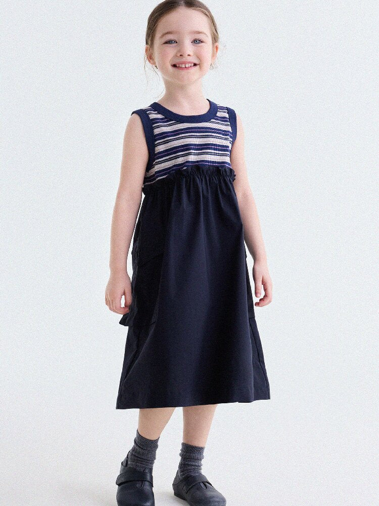 Cargo Pocket Cotton Dress ワークテイスト ノースリーブワンピース【mh0013195】