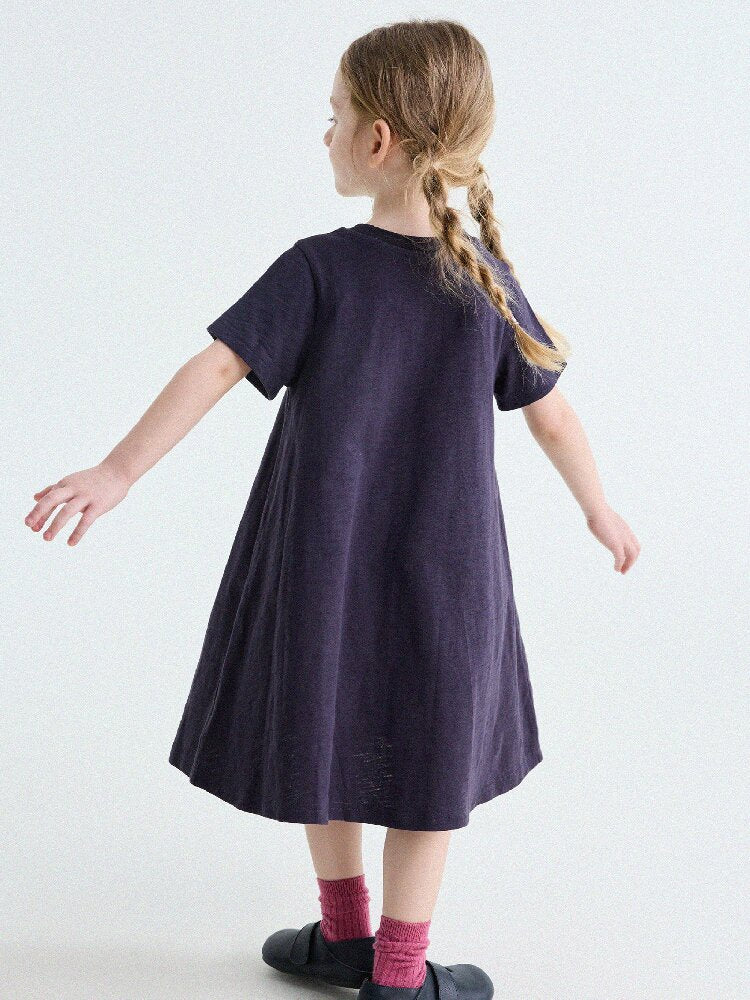Rabbit Print A-line T-shirt Dress Aライン 半袖ワンピース【mh0013189】