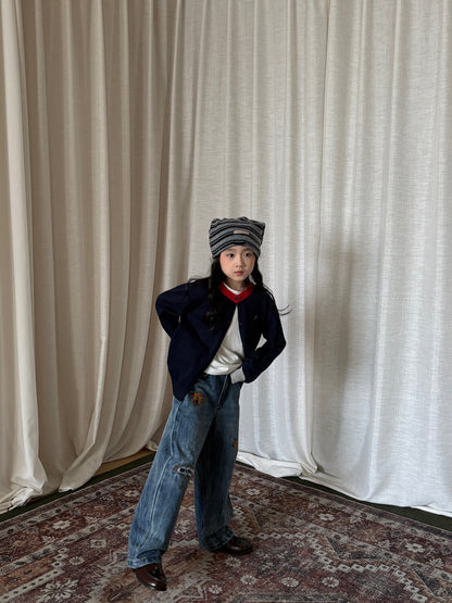 yummy&rocky | Organic Cotton Embroidery Cardigan 刺繍オーガニックコットンカーディガン【mh0020105】