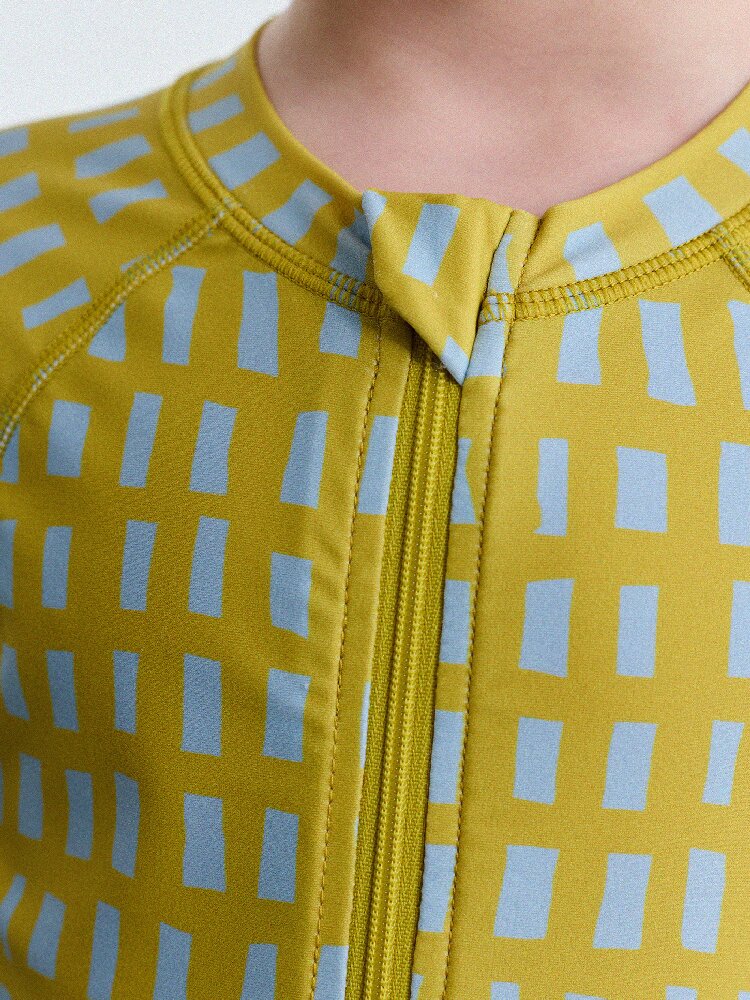 UPF50+ Sunscreen Long-Sleeved One-Piece Swimsuit ラッシュガード 長袖水着【mh0013191】