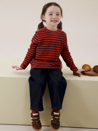 -シンプルベーシックストレートデニムパンツ【mh0011298】 - mamahalo shop - デニムパンツ -  べビー服 - 子供服 - 男の子 - 女の子