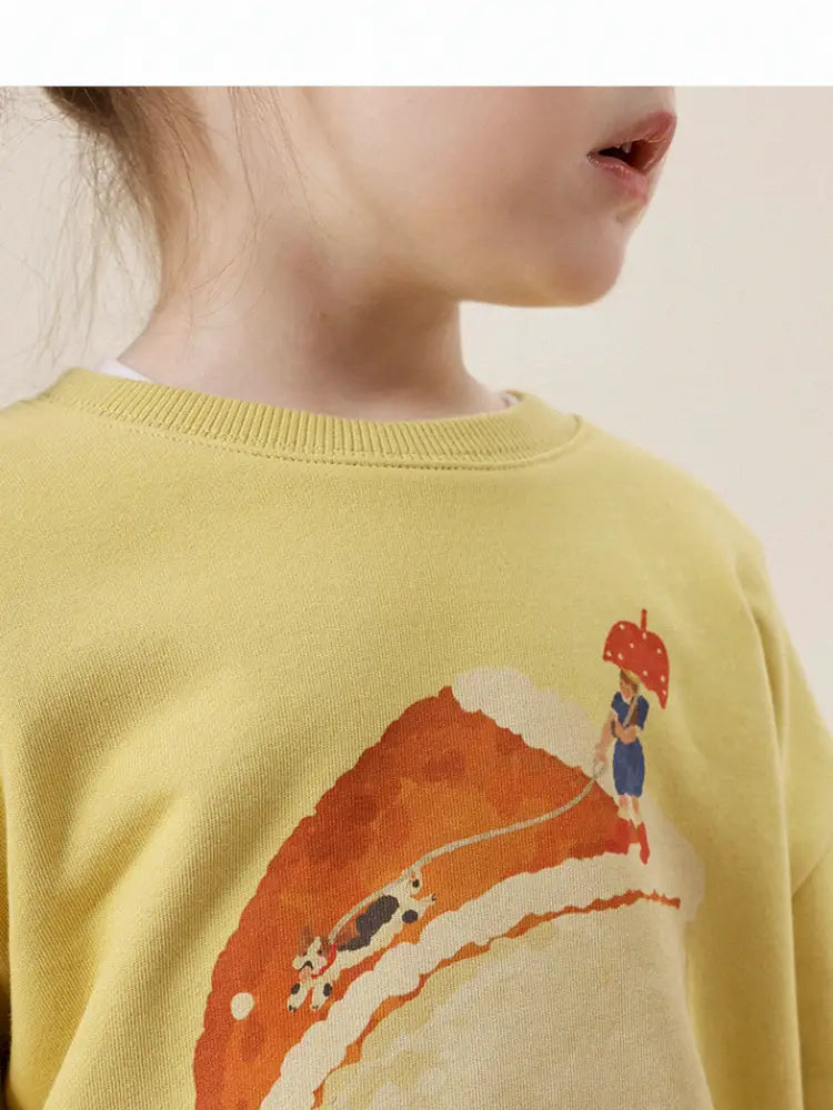 -アニマルプリント長袖スウェットトレーナー【mh0011297】 - mamahalo shop - トレーナー・フーディ -  べビー服 - 子供服 - 男の子 - 女の子