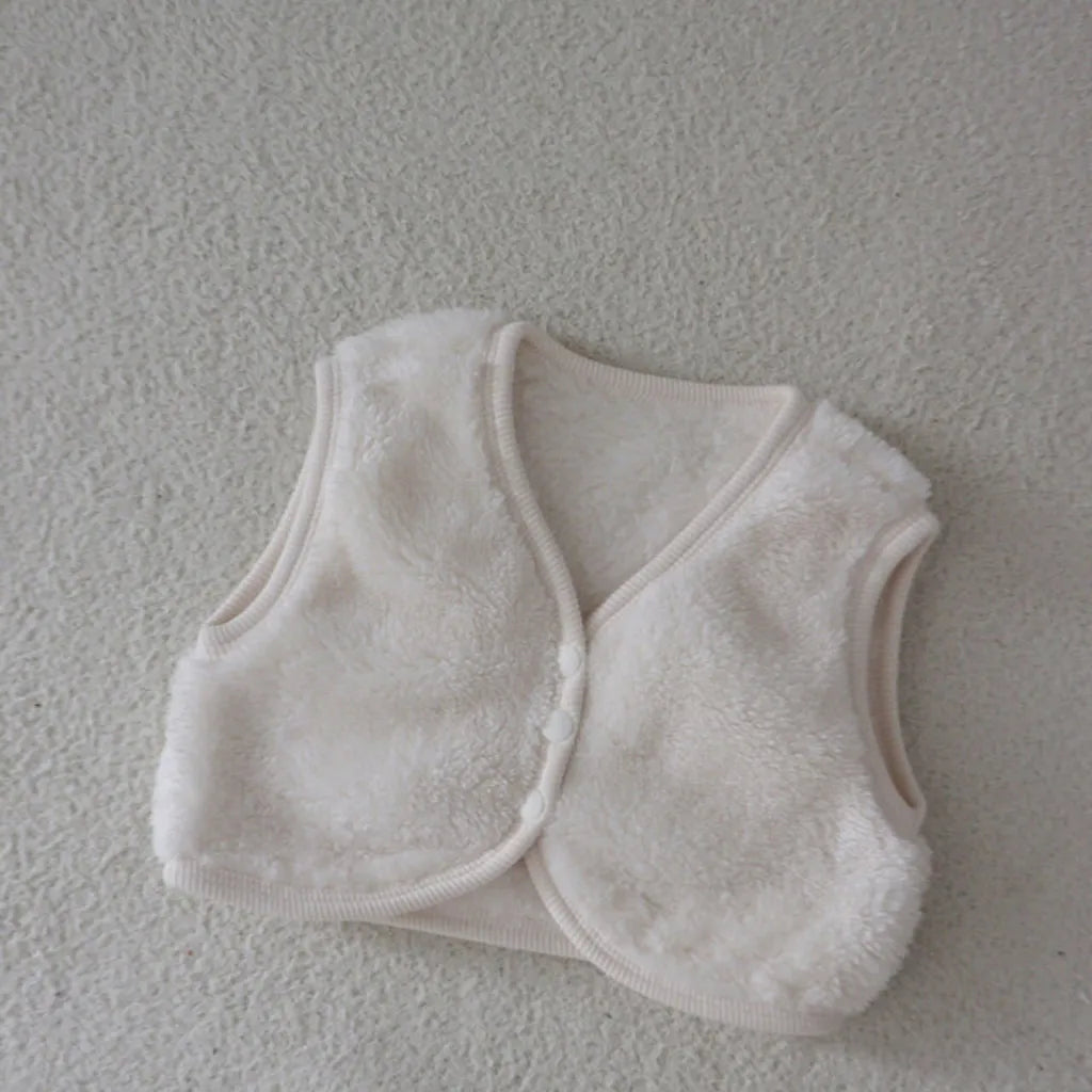 -バイピングシンプルフリース前あきベスト【mh0011200】 - mamahalo shop - ベスト -  べビー服 - 子供服 - 男の子 - 女の子