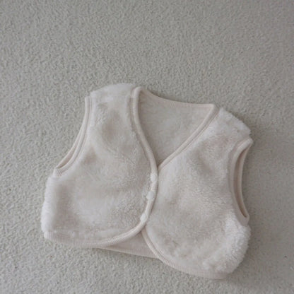 -バイピングシンプルフリース前あきベスト【mh0011200】 - mamahalo shop - ベスト -  べビー服 - 子供服 - 男の子 - 女の子