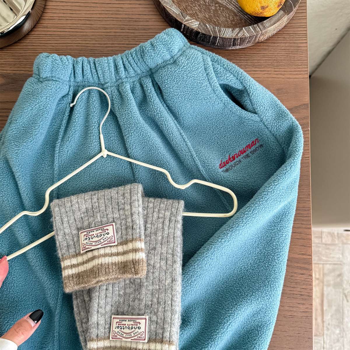 -フリーススウェットパンツ ルーズシルエット あったか長ズボン【mh0011423】 - mamahalo shop - ロングパンツ・スウェットパンツ -  べビー服 - 子供服 - 男の子 - 女の子