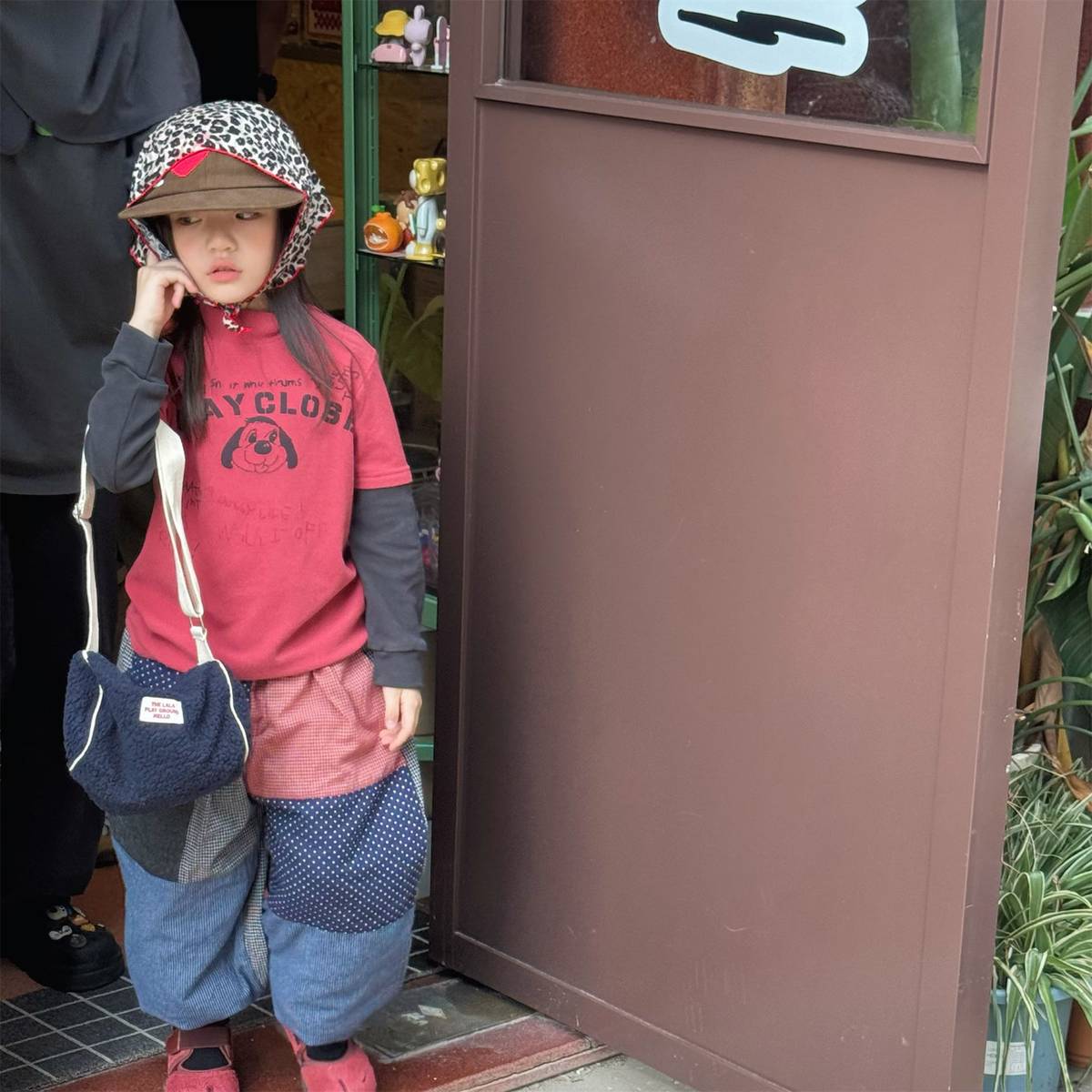 -長袖Tシャツ 裏起毛 ハイネック ドッグプリント インナー【mh0011417】 - mamahalo shop - 長袖Tシャツ -  べビー服 - 子供服 - 男の子 - 女の子