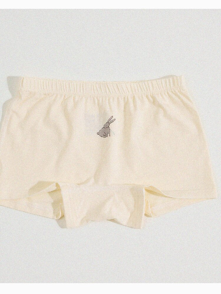 Girls' Cartoon Breathable Boxer Shorts ボタニカルプリント ボクサーパンツ【mh0013205】